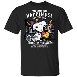 snoopy you can&8217t buy happiness but you can listen to the black sabbath shirt