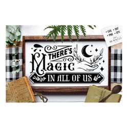 there's magic in all of us svg, witch kitchen svg, magic kitchen svg, kitchen vintage poster svg, witches kitchen svg, w