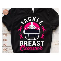 tackle breast cancer svg, breast cancer svg, football cancer svg, cancer ribbon svg, cancer awareness svg, cancer svg, b