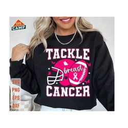 tackle breast cancer svg, tackle cancer svg, breast cancer awareness svg, football cancer svg, fight cancer svg, breast