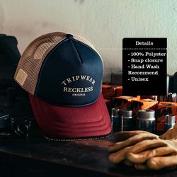 reckless vintage trucker hat unisex baseball cap