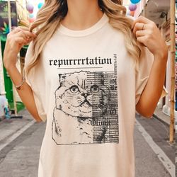Reputation Cat Shirt, Comfort Colors Rep Shirt, Taylor Swiftie Shirt, Eras Tour Gift, Taylor Swift Taylor Swift merch, T
