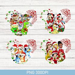 vintage mickey christmas png, retro disney christmas png, disney christmas friends png, disneyland merry christmas png