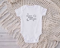 Taylor Swift Baby Onesie, Love You to the Moon and to Saturn, Taylor Swiftie Infant Bodysuit, Mini Taylor Swiftie Baby