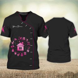 custom with name housekeeper 3d shirt housekeeping essential housekeeper uniform