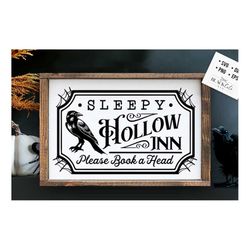 sleepy hollow farmhouse svg, sleepy hollow svg, farmhouse halloween svg, rustic halloween svg, farmhouse halloween sign