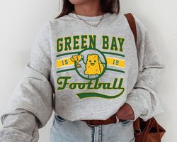 green bay football sweatshirt, vintage style green bay football shirt, green bay cheese shirt