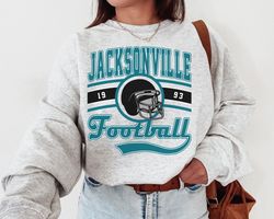 jacksonville football crewneck, vintage jacksonville football sweatshirt, jaguars sweatshirt