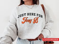 just here for joey b shirt, cincinnati football crewneck sweatshirt bengal sweatshirt, cincinnati football hoodie