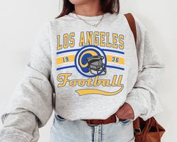 los angeles football crewneck, vintage los angeles football sweatshirt, rams sweatshirt