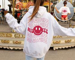 milwaukee shirt, smiley face hoodie, emoji crewneck sweatshirt