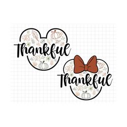 bundle thankful svg, mouse thanksgiving svg, thankful mouse svg, magic castle thanksgiving, magic kingdom thanksgiving,