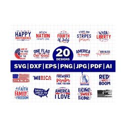 fourth of july svg bundle, 4th of july svg, digital download, cricut, silhouette, patriotic svg, 4th of july svg bundle,