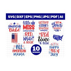 fourth of july svg bundle, fourth of july svg, independence day, cut file, silhouette, patriotic svg, usa svg, american