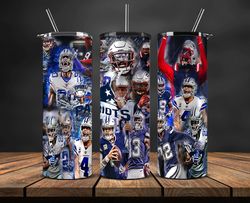 patriots sports tumbler, 32 team football tumbler png design, nfl tumbler wrap 23