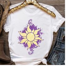 disney tangled princess rapunzel sunshine doodle shirt, disneyland vacation trip unisex t-shirt family birthday gift adu