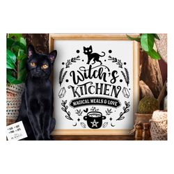 Witch's Kitchen Svg, Witch Kitchen Svg, Magic Kitchen Svg, Kitchen Vintage Poster Svg, Witches Kitchen Svg, Wicthcraft S