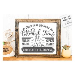 Cottontail Farms coffee SVG, Easter SVG,  Cottontail Farms SVG, Easter Bunny svg, Vintage Easter svg