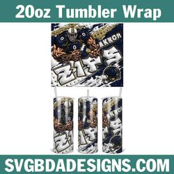 akron zips football 3d inflated tumbler wrap, 20oz ncaa 3d tumbler, ncaa football 3d inflated, akron zips football