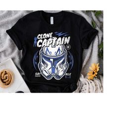 Vintage Star Wars Clone Wars Clone Captain Rex Shirt, Galaxy's Edge Unisex T-shirt Family Birthday Gift Adult Kid Toddle