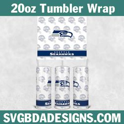 seahawks football tumbler 20oz template, football tumbler wrap, 20oz nfl tumbler template, nfl tumbler wrap