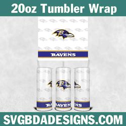 ravens football tumbler 20oz template, football tumbler wrap, 20oz nfl tumbler template, nfl tumbler wrap