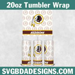 redskins football tumbler 20oz template, football tumbler wrap, 20oz nfl tumbler template, nfl tumbler wrap