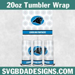 panthers football tumbler 20oz template, football tumbler wrap, 20oz nfl tumbler template, nfl tumbler wrap