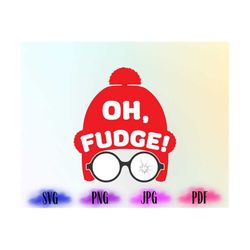 oh fudge svg, oh fudge png, christmas svg, funny christmas png, holiday png, merry christmas svg, christmas shirt design