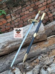 "handmade highlander sword replica peter diamon toledo salamanca sword with scabbard"