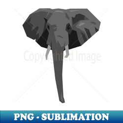 elephant head - stylish sublimation digital download - unleash your creativity