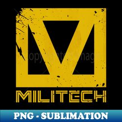 cyberpunk militech logo - worn - png sublimation digital download - fashionable and fearless