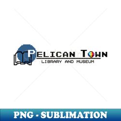 pelican town museum and library logo - premium png sublimation file - unlock vibrant sublimation designs