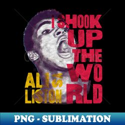 ali shook the world - sublimation-ready png file - perfect for personalization