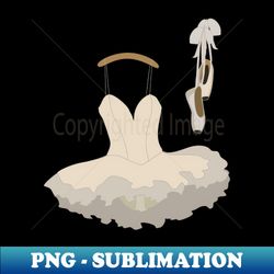 ballerina dress and shoes - png sublimation digital download - vibrant and eye-catching typography