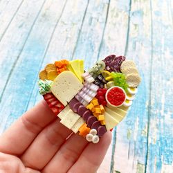 magnet miniature charcuterie valentine's day board cheese souvenir