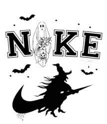 halloween boo witches nike logo svg, ghost with nike logo svg, halloween nike logo svg