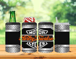 harley davidson- 16 oz 4 in 1 can cooler wrap - sublimation design - png file