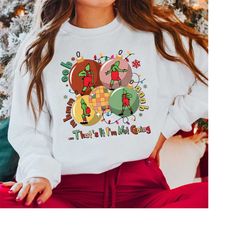 retro that's it i'm not going sweatshirt, christmas sweatshirt, that's it i'm not going, disney funny grinchmas shirt, f