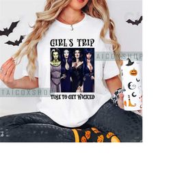 girl's trip salem time to get wicked shirt, salem massachusetts witch shirt, girl's trip salem, sanderson sister's shirt