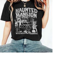 haunted mansion vintage shirt, disney the haunted mansion shirt, retro disney halloween shirt, halloween matching shirt,