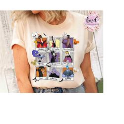 disney villains all characters group take photos halloween shirt, mickey's not so scary party tee, disneyland family vac