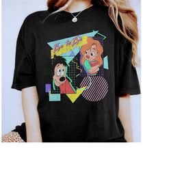 retro 90s disney a goofy movie max roxanne eye to eye poster shirt, unisex t-shirt family birthday gift adult kid toddle