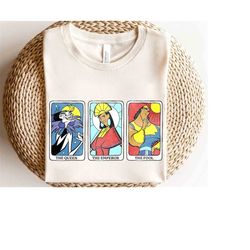 disney emperor's new groove character tarot cards shirt, magic kingdom holiday unisex t-shirt family birthday gift adult