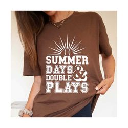 summer days and double plays svg cutting file, baseball mom svg, silhouette svg, cricut svg, baseball svg, digital downl