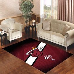 miami heat logo wallpaper living room carpet rugs area rug for living room bedroom rug home decor