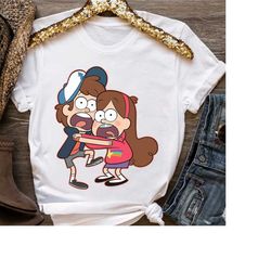 disney gravity falls dipper and mabel pines shirt, disneyland vacation trip, unisex t-shirt family birthday gift adult k