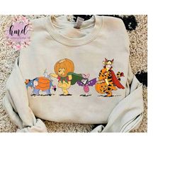 winnie the pooh group costume halloween t-shirt, disney parks mickey's not so scary party family matching tee, disneylan