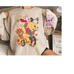 cute winnie the pooh piglet autumn maple leaves shirt, disney fall vibes thanksgiving tee, disneyland  mickey's not so s