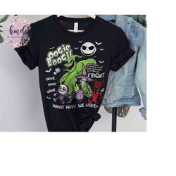 oogie boogie lock shock barrel what have we here shirt, disney jack sally oogie boogie bash tee, disneyland halloween fa